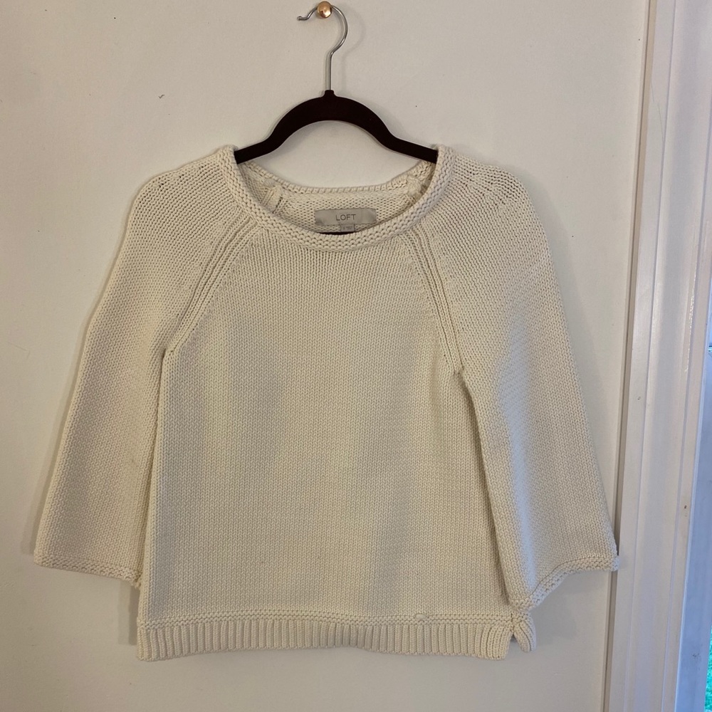 LOFT Cream Sweater
